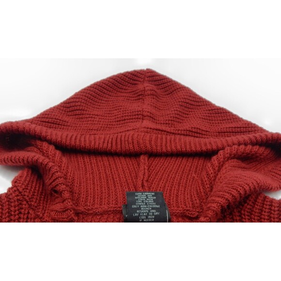 Harry Potter Knit Red Long Sleeve Pullover Hoodie V-Neck Gryffindor House Small - Picture 9 of 10